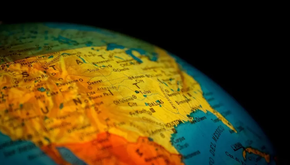 shallow focus photography of map