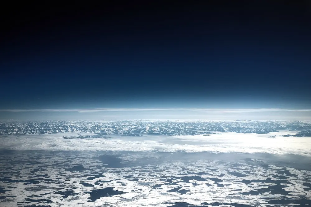 aerial photography of ocean waves