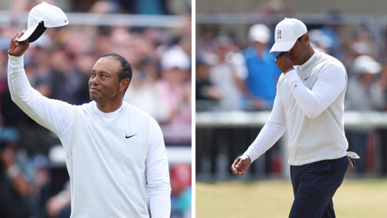 The extraordinary, Tiger Woods, says goodbye to Saint Andrews