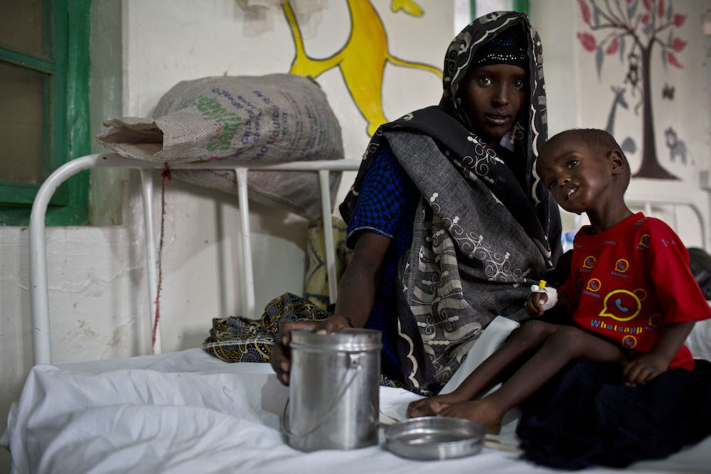 Somali children are starving and have no strength to complain