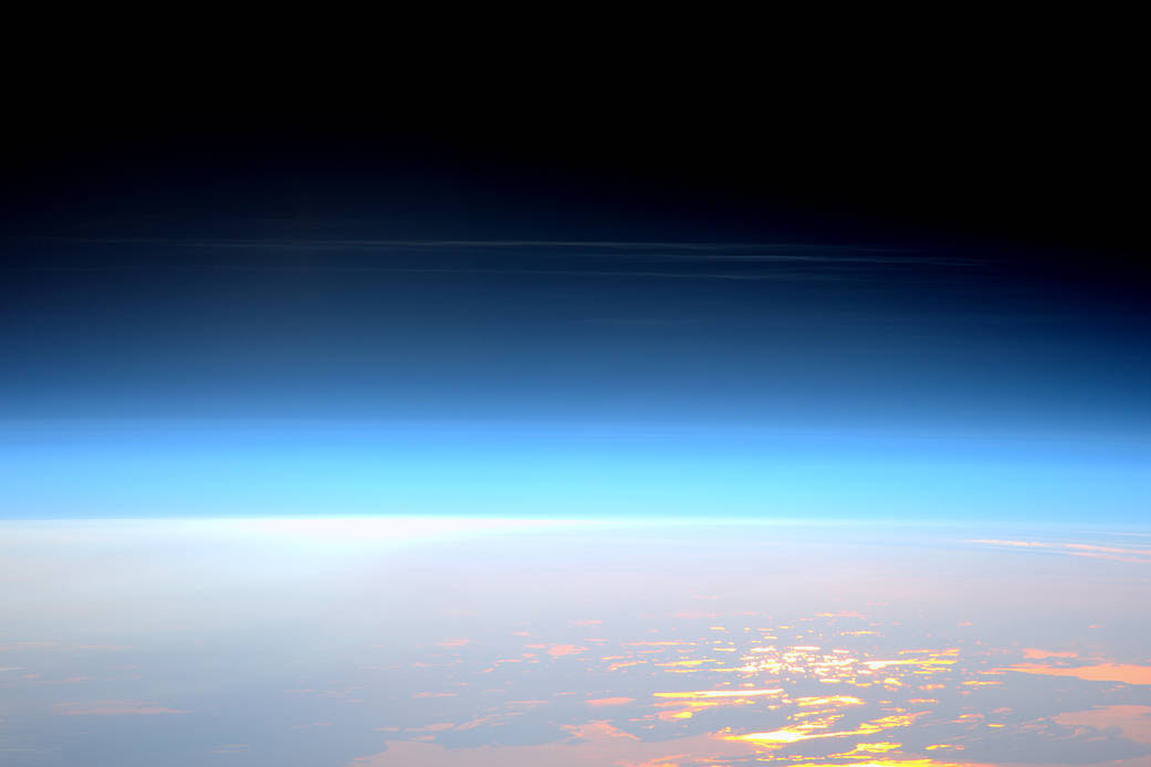 The upper atmosphere disturbs the trajectory of space debris